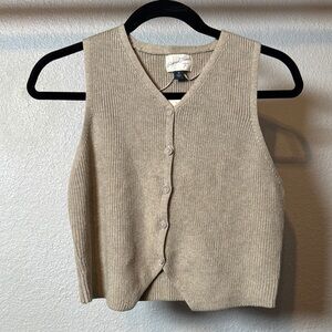 NWT A New Day Beige Sweater Vest